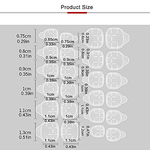 Руцерлин 10 Листови Двострани Проѕирни Налепници За Лепило За Нокти, Водоотпорен Желе За Дишење Лажен Нокт, Маникир Лепило За Нокти Јазичиња