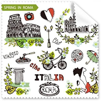Пролет Колосеум Рома Италија Графити Чистење Крпа Телефон Екран Очила Почиста 5 парчиња
