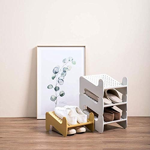 Dingzz Stackable Shape Storage Rack Nordic Simple Simple Shoe Rack Home Plastic Coubbality Coubbalites Layered Завршни лавици