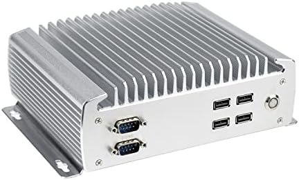 Hunsn Fanless Индустриски Компјутер, IPC, Мини КОМПЈУТЕР, Интел Celeron J1900, Windows 11/ Linux Ubuntu, IX09, 6 x COM, 2 x I211 LAN,