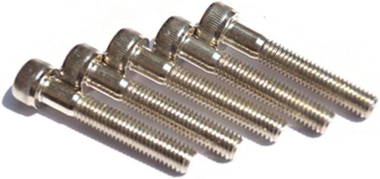 M10 ALLEN HAFL завртки за навој Внатрешна шестоаголна цилиндрична глава залепени завртки за завртки за завртки за завртки за нокти, јаглероден челик позлатен никел -)