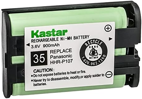 Замена на батеријата со 1-пакет HHR-P107 за Panasonic KX6074 KX-TG3021 KXTG3021 KX-TG3021S KX-TG3021S KX-TG3021-01 KX-TG3021-02 KX-TG3021-03 KX-TG3021-04 KX-TG3021-TG3021 -06 KX-TG3021-07