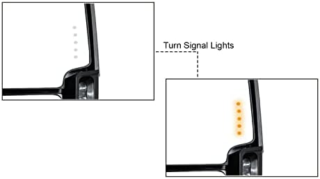 Огледала за влечење на Aerdm компатибилни со Ford F150 2004 2005 2006 2007 2008 2009 2010 2012 2012 2013 2014 2014 година загрева со LED сигнал