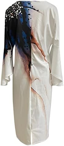 Lcиво женски пламен со долг ракав миди фустан моден обичен облик на моливчиња за вратоврска тенок фит плус деловен фустан со големина