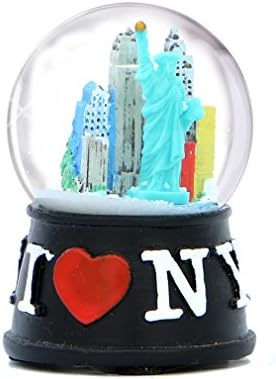 Newујорк го сакам Skyујорк Скајни Снежен глобус сувенир од NYујорк од колекцијата Сноу Глобус)