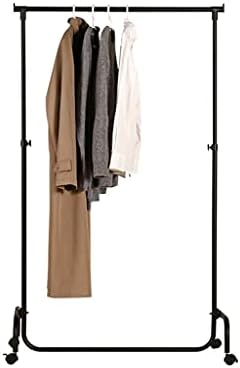 Дома стилски и едноставен метал решетка за палто, креативна железничка облека за отворено, може да се движи со соблекувална со соблекувална продавница за облека, и?