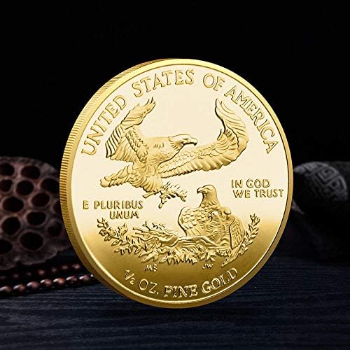 2021 Американска Слобода Женска Позлатена Комеморативна Монета Хоби Монета Виртуелна Монета Случај Со Ограничено Издание Колекционерска