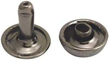 Фенггонкии бронзена двојна капаче за метални метални метални метални капаци и пост 10мм пакет од 100 комплети