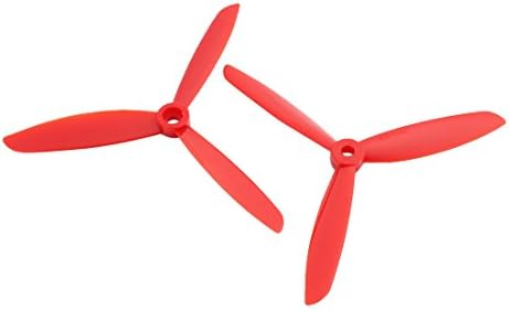 Аексит пар 3-VANE Електрична опрема Црвена пластика RC Airplane Propeler Propeller Glodder 6045 Adapter Adapter Ring