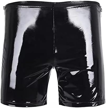 2023 Нови мажи Четири сезони Мода обична цврста боја кожни шорцеви секси мека кожа вкус на долна облека панталони панталони мажи долна облека