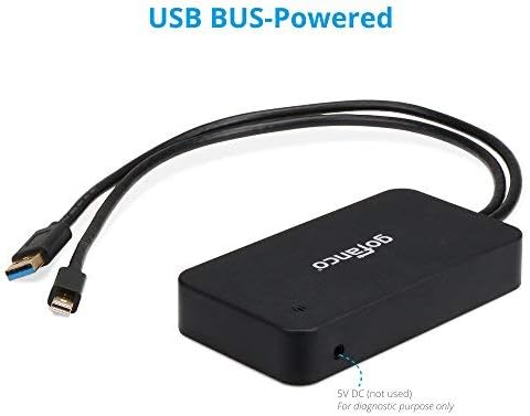 gofanco Mini DisplayPort 1080p Видео Пристаниште/Докинг Станица - 1080P HDMI или DisplayPort-USB 3.0 И Gb Етернет Адаптер Центар За MacBook,