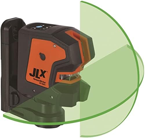 Ниво и алатка на nsонсон 40-6681 JLX само-нивоата на само-ласерско ласер со 180 ° со Greenbrite Technology, зелена, 1 ласер