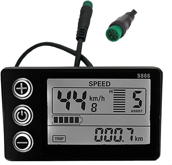 Електричен мерач на велосипед Брзиометар за велосипеди за велосипедизам 24V/36V/48V со контролен панел за LCD дисплеј + водоотпорен
