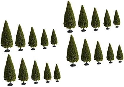 ПРЕДИВО 20 Парчиња Дрво Модел Рождество Оркестарот Зелен Декор Зелени Растенија Пејзаж Модел Дрво Архитектура Дрво Модели Хо Скала Дрвја