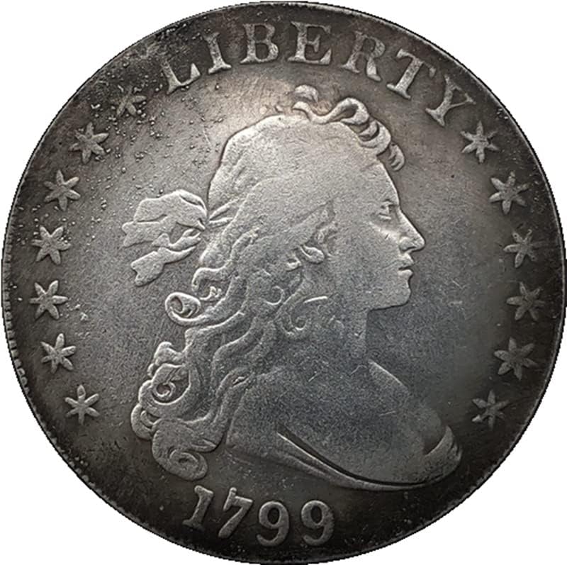 Дали Старите 1799 Американски Монети Месинг Сребрени Монети Антички Занаети Странски Комеморативни Монети