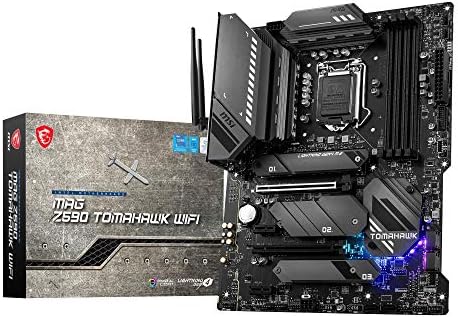 MSI Mag Z590 TOMAHAWK WIFI Игри Матична Плоча ATX-Поддржува Intel Core 11th Gen Процесори, LGA 1200-Мистична Светлина, 60A