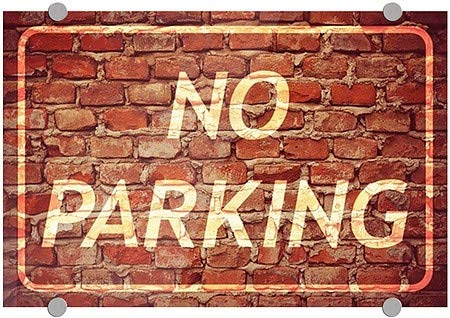 CGSignLab | „Без паркинг -старост тула“ Премиум акрилен знак | 18 x12