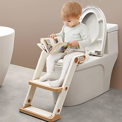 Кодогојски тренинг за тоалетно седиште со скалила за столици за момчиња/девојчиња, прилагодливи мали деца за обука на мали деца