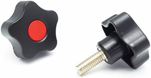 М8 црвено капаче машки навои пластично копче, пластично копче за копче на конецот, копче за почеток со навои -