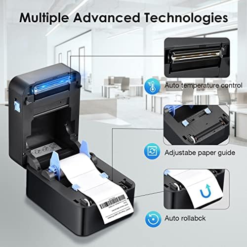 Печатач за печатач за термички етикети за термички етикети за Bluetooth Bluetooth, 1 -3.15 Производител на безжична етикета со ширина