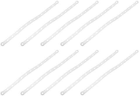 Зеродеко чисти закачалки Бела гардероба 20 парчиња приказ на ленти за закачалки пластични клип ленти прикажува стабилни закачалки за конектор за