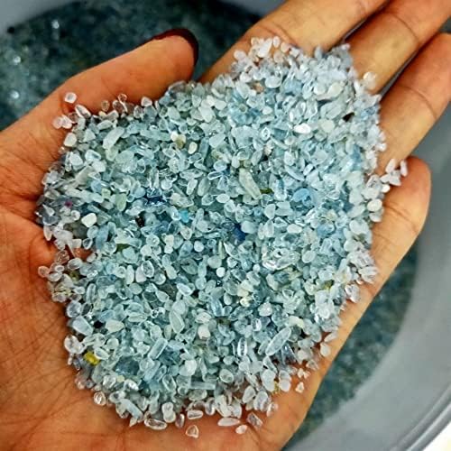 Есбант природен аквамарин кварц чакал кристален камен чипс примерок среќен природни камења и минерали природна декорација на imимо