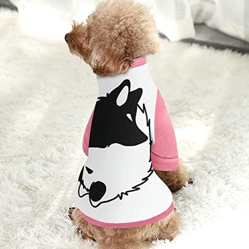 Смешно јин Јанг Волк печати за домашно милениче за миленичиња со џемпери за пулвер за кучиња мачка со дизајн