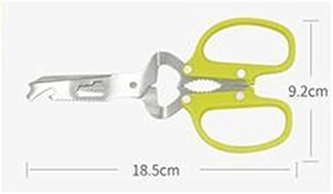 Aknhd кујнски ножици Мултифункционални преносни одвојливи ножици од не'рѓосувачки челик кујнски ножици со повеќе намени за месо и зеленчук