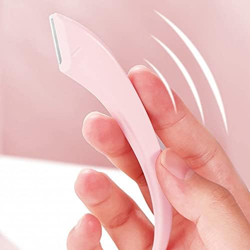 Ножици за веѓи со чешел за отстранување на шминка за шминка алатки за отстранување на влакна, чешлање пластични трепки на трепки