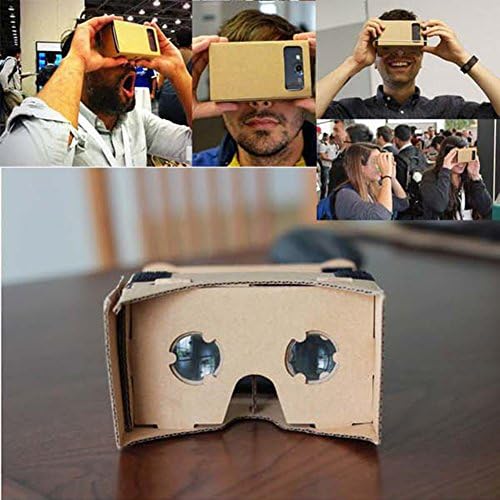 Aobbiultra Јасно Google Картон Валенсија Квалитет 3D Очила VR Виртуелна Реалност Очила