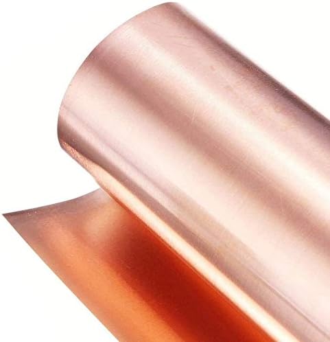 Xunkuaenxuan метална бакарна фолија бакарна фолија бакарна лим метална плоча исечен работен материјал ролни- општа употреба DIY изведувачи