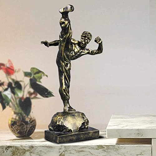 WSSBK смола мисли стил Апстрактна скулптура статуа колекционерски фигурини за домашни полици за книги