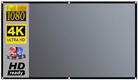 LMMDDP Екран на проектор 16: 9 Метална анти -светло завеса за рефлексија ткаенина за ткаенина за DLP проектор