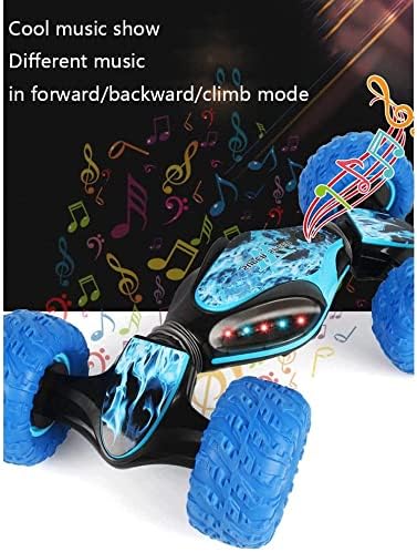 Играчки 4WD RC CAR CROWLER со LED подароци за деца 2.4GHz RC Twisted Car Car 360 ° Flips Doubleyding Rotation Toy Car за момчиња девојчиња подароци