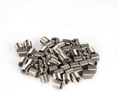 Завртки од 50 парчиња навојни инсерти M5 0,8 2D жица од не'рѓосувачки челик, прицврстувачи за хардверски прицврстувачи за хардвер, алатки за прицврстување на ракавот - с