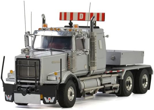 WSI за Western Star 4964 SX-1 6X4 камион со баласт кутија-Сребрена ограничена издание 1/50 Diecast Truck Pre-изграден модел