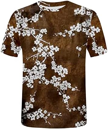 Памучна кошула тинејџерски девојки лето есен 2023 година со кратки ракави екипаж на вратот на вратот графички блуза за жени sz sz