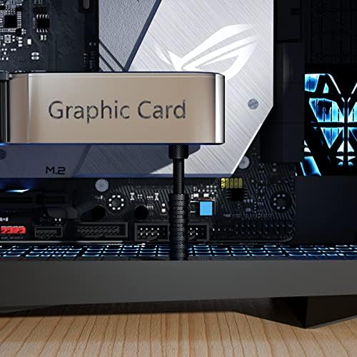 Ausvrkkit 2pcs графичка картичка GPU за поддршка на заградата висока （црна + сребро）