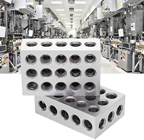 Walfront 1 пар 123 блока 23 дупки што одговараат на 0,0002IN машинист 123 JIG Ultra точност Индустриско снабдување како додатоци