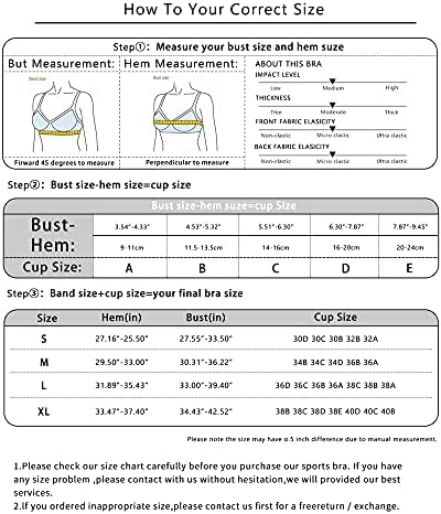 Tomtiger Women Sports Sports Bra големо влијание со отстранливи врвови на резервоарот за активна облека за фитнес за вежбање со јога