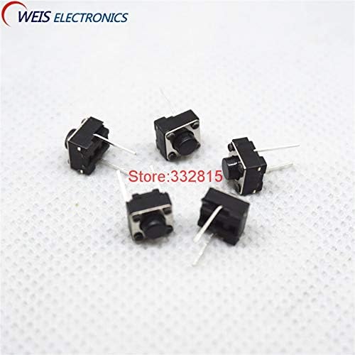 1000pcs 6x6x5mm 6 * 6 * 5mm DIP 2pins Push копче Тактичен моментален прекинувач