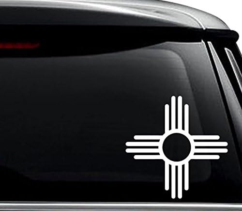 Симбол на Зиа Сонце Мајчин Индиски Налепница За Налепници За Употреба на Лаптоп, Шлем, Автомобил, Камион, Мотоцикл, Прозорци, Браник, Ѕид и Големина на Декор- [10 инчи]