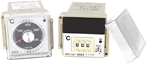 Контролер на копчето ILAME E5C4/E5C2 DIGITAL DIGRATER DIGRETER 0-399/0-999 Целзиусови K тип/PT100 Тип Термостат со штекер 220V
