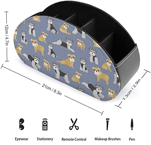 Кутија за организатор на организатор за далечински управувач на кучиња за животни кучиња со 5 оддели за работна површина за