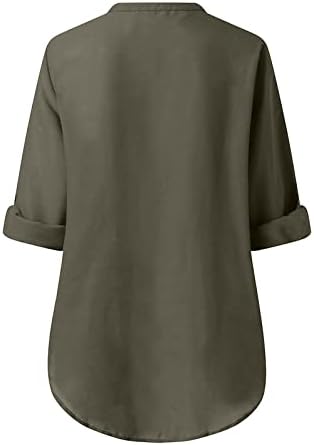 Womenените против вратот шифон поштедуваат лабава вклопена опуштена вклопена бранч основна кошула на блуза за девојки лето есен 7л 7л
