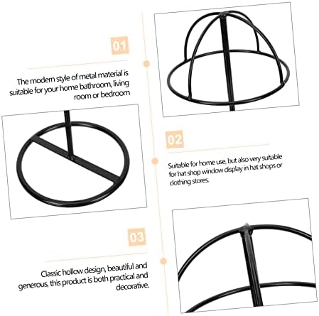 Анголија Шапка Дисплеј Штанд Биро Организатор Полица Биро Полица За Складирање Црни Перики Решетка За Капа Метална Решетка Држач За Капаче За