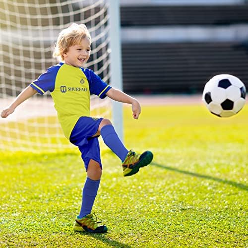 МАЈЛИПО 7 Детски Фудбалски Дрес, Младински Фудбалски Сет, Соодветни Спортски Чорапи За Заштита На Стапалата, погодни за момчиња