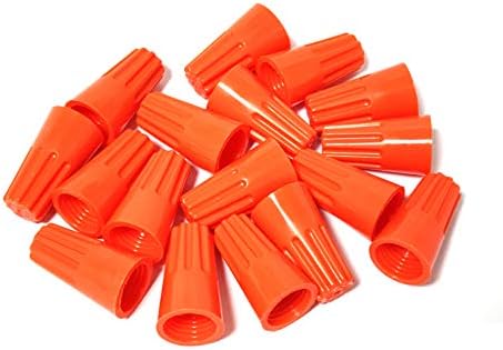 Среќна Емили 500 парчиња, портокалова завртка на конектори за жица, наведени UL, пресврт- лесна завртка на конектори за типови