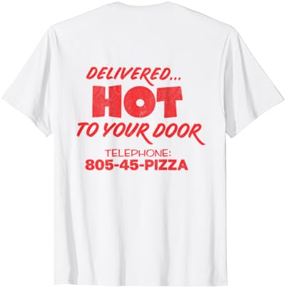 Stranger Things 4 Surfer Boy Pizza вработен пред грб маица