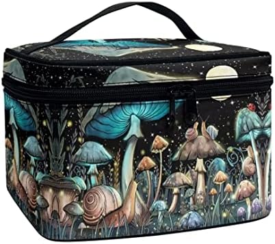 Пзз Плажа Симпатична Торба За Шминка Од Печурки Козметичка Торба Организатор Со Голем Капацитет Патувачка Торбичка За Тоалет За Жени